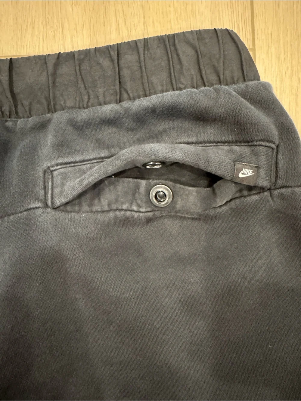 Nike Black Joggers with Large White Swoosh